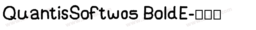 QuantisSoftw05 BoldE字体转换